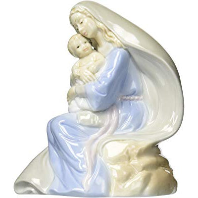 CG 1260 Praying Madonna Night Light - White Cloak Figurine Night Light, 5.75" H