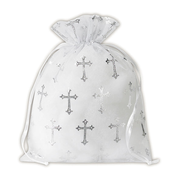 Cross Organza Gift Bag