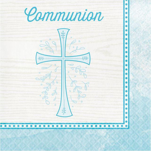 Blue Cross Communion Luncheon Napkins