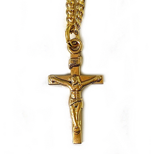 Small Gold Plated Crucifix
