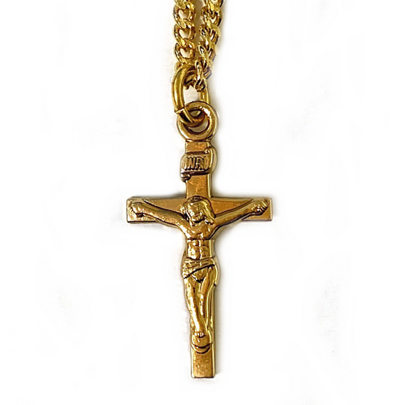 Small Gold Plated Crucifix