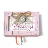 Greatest Blessings Pink Distressed Music Box