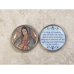 Our Lady of Guadalupe Epoxy Pocket Token