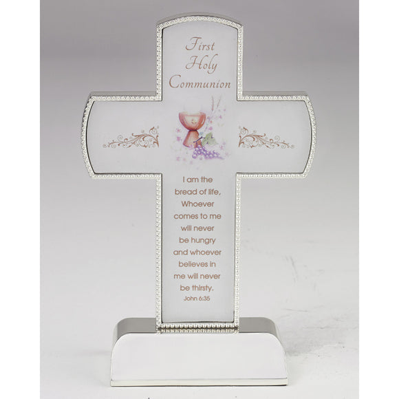 Silver First Holy Communion Cross