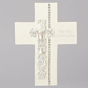 Silver Scroll & Chalice Cross