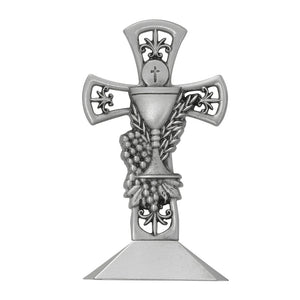 Small Pewter Standing Communion Cross