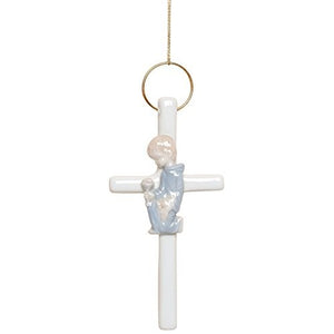 Praying Boy First Communion Cross