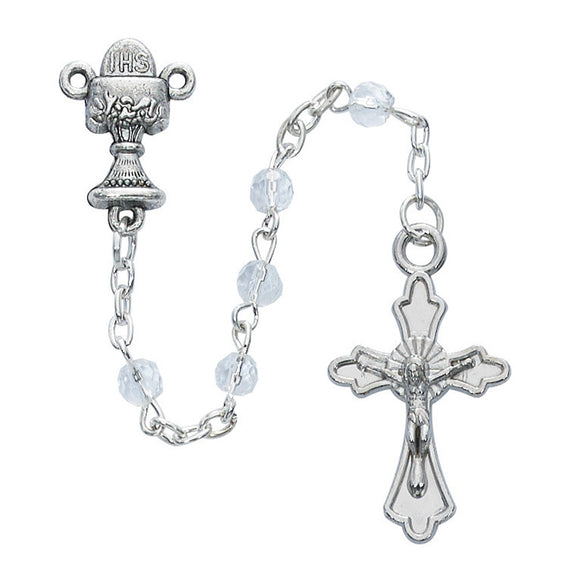 Clear Crystal Communion Rosary