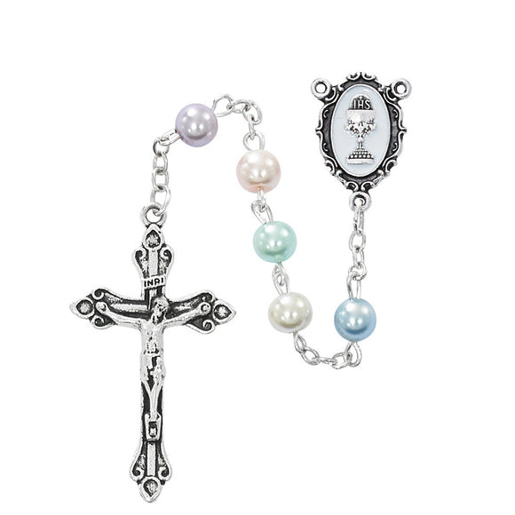 Multi-Colored Pearl Chalice Rosary
