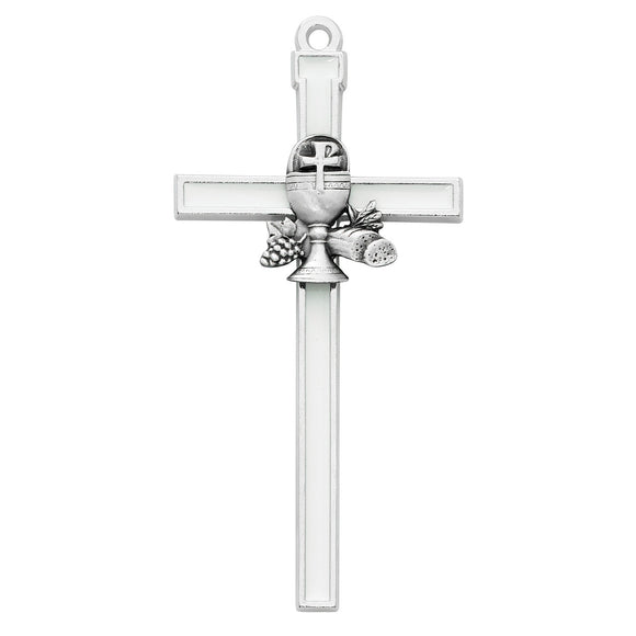 White Epoxy First Communion Cross
