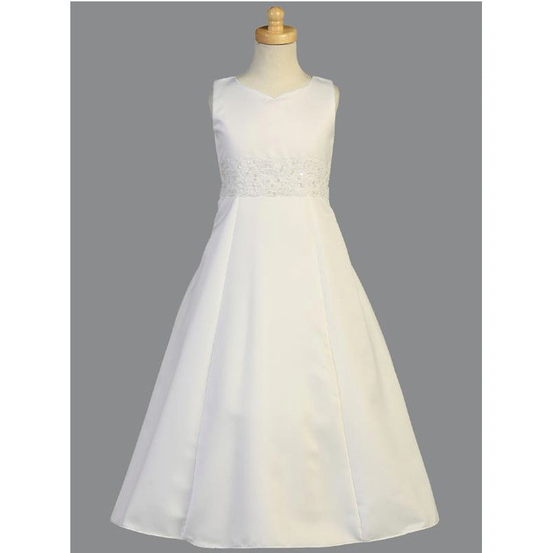 Satin & Crystal Organza First Communion Dress 10 Satin & Crystal Organza First Communion Dress 10