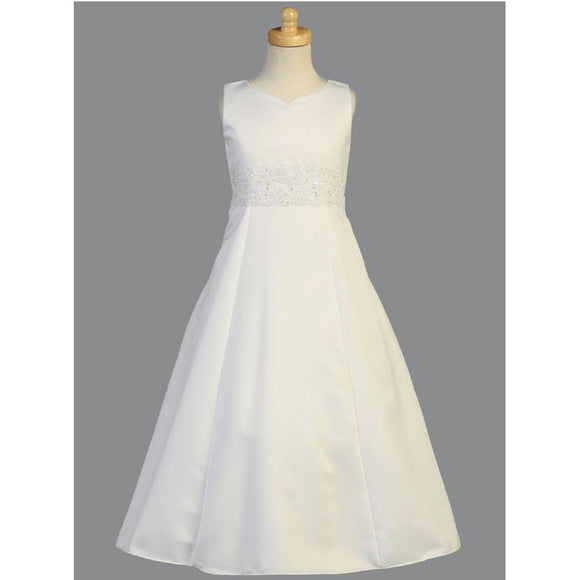 Satin & Crystal Organza First Communion Dress 10 Satin & Crystal Organza First Communion Dress 10