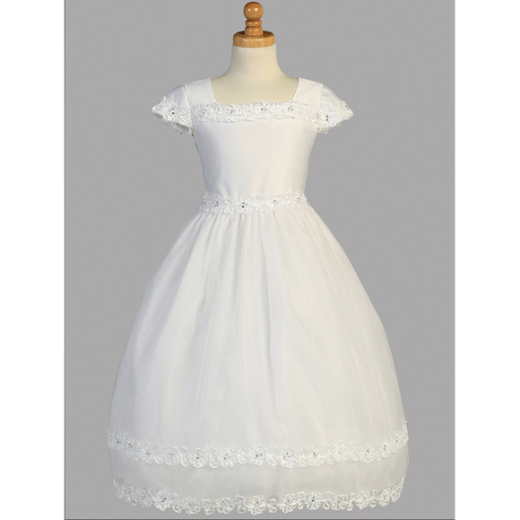 Satin & Organza First Communion Dress