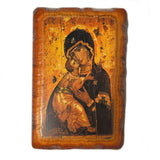 Blue Madonna and Child Icon
