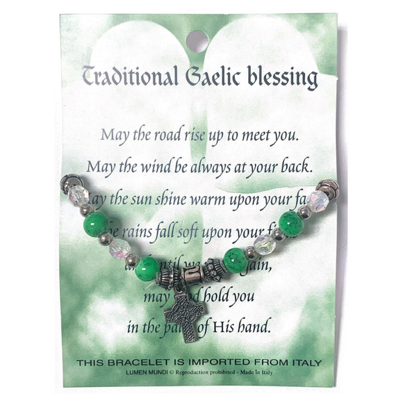 Irish Blessings Card & Bracelet