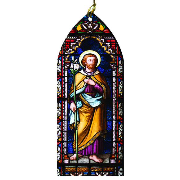 Saint Joseph Stained Glass Ornament