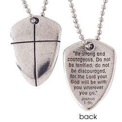 Large Shield of Faith Necklace