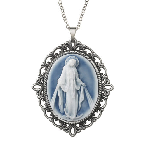 Our Lady of Grace Cameo Pendant