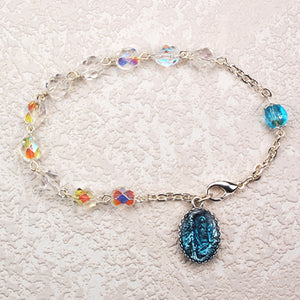 Crystal Our Lady of Lourdes Bracelet