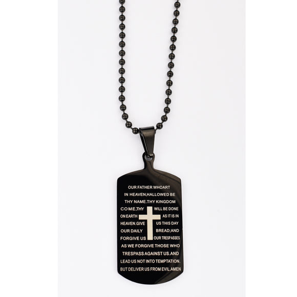 Our Father Dog Tag Necklace