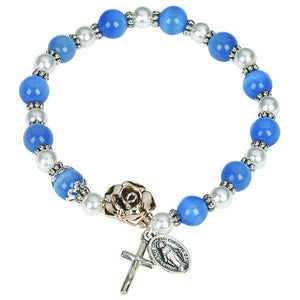 Light Blue Cat's Eye Bracelet