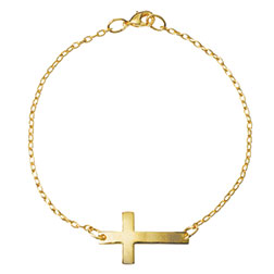 Sideways Cross Bracelet