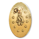 Gold  Miraculous Medal Lapel Pin