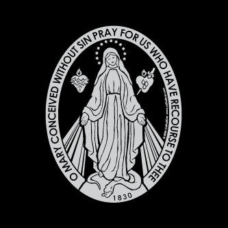 Miraculous Medal Auto Decal