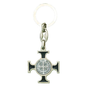 St. Benedict Enamel Keychain