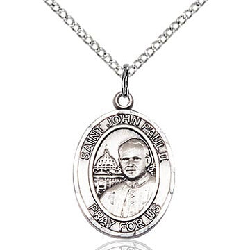 St. John Paul II Oval Sterling Silver Medal