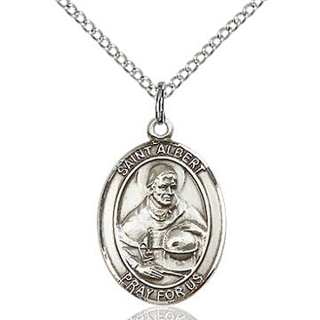 St. Albert Sterling Silver Oval Medal