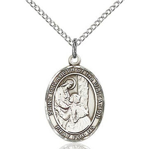 St. Elizabeth of the Visitation Sterling Silver Oval Medal