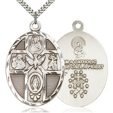 5-Way Holy Spirit Sterling Silver Medal