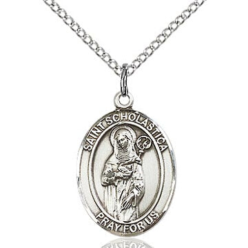 St. Scholastica Sterling Silver Medal