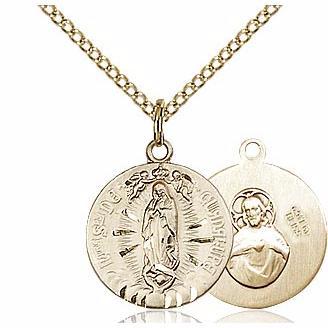 Our Lady of Guadalupe Gold Filled Medal