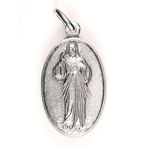 Divine Mercy Medal in Sterling Silver