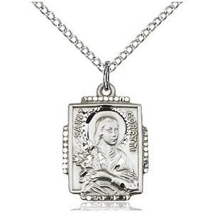 St. Maria Goretti Sterling Silver Medal