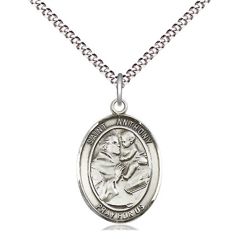 St. Anthony Oval Sterling Silver Medal