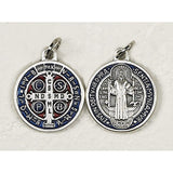 St. Benedict Enameled Medal Necklace