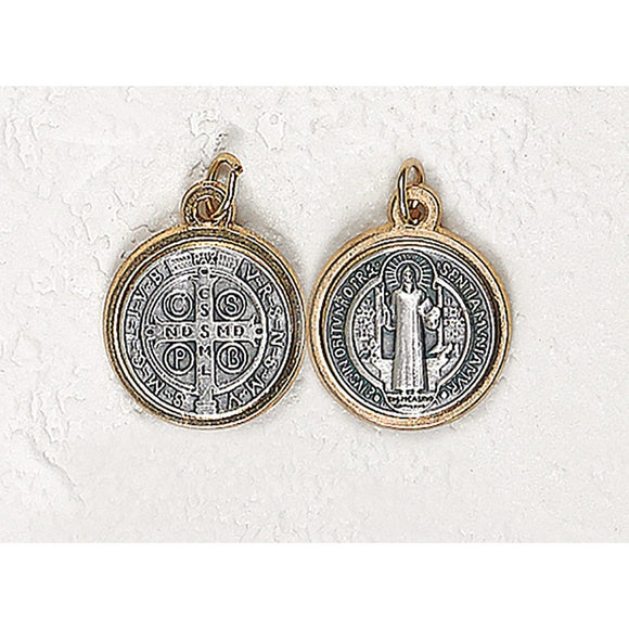 Two-Tone Saint Benedict Medal