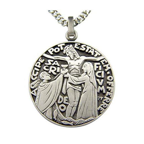 Crucifixion Sterling Silver Medal Round