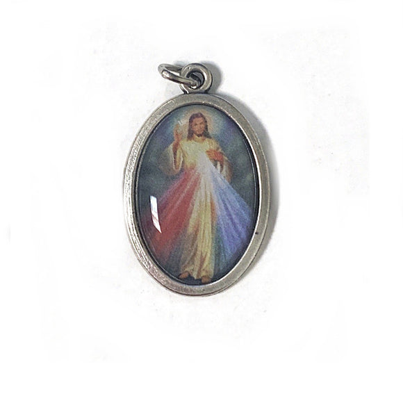 Divine Mercy Oxidized Medal