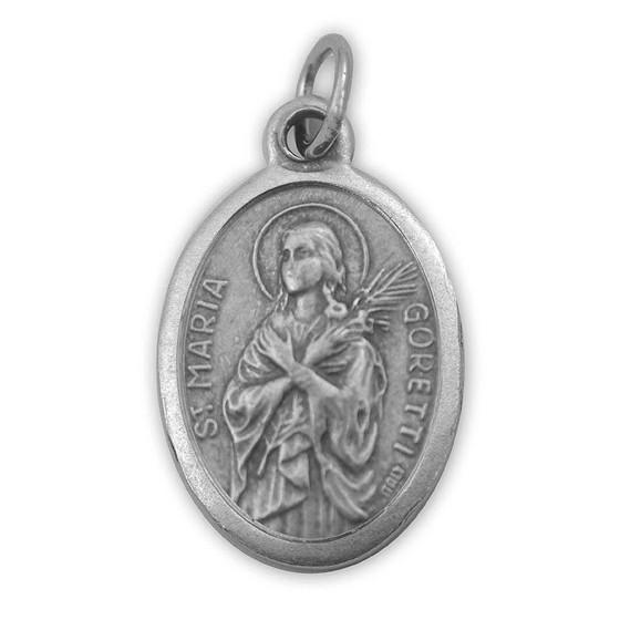 St. Maria Goretti Oxidized Medal