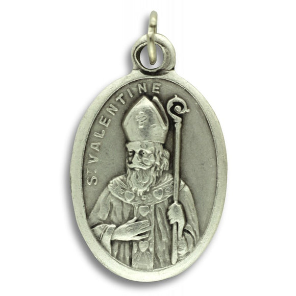 St. Valentine Oxidized Medal
