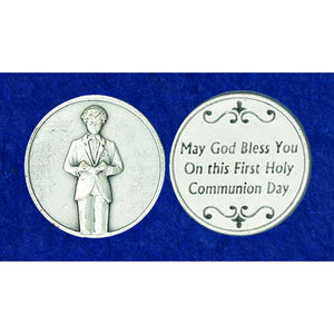 First Communion Boy Pocket Token