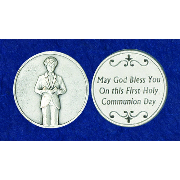 First Communion Boy Pocket Token