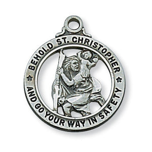 Pewter St. Christopher Medal