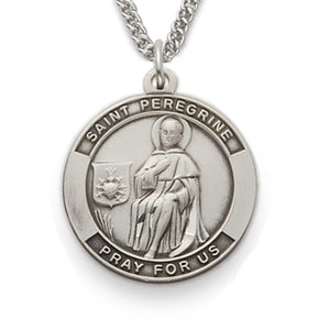 St. Peregrine Sterling Silver Medal