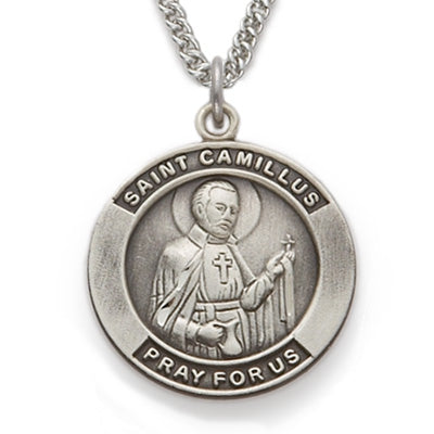 St. Camillius Sterling Silver Medal