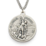 St. Michael Sterling Silver Navy Medal